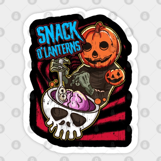 Snack O'lanterns Halloween Funny Sticker by creative